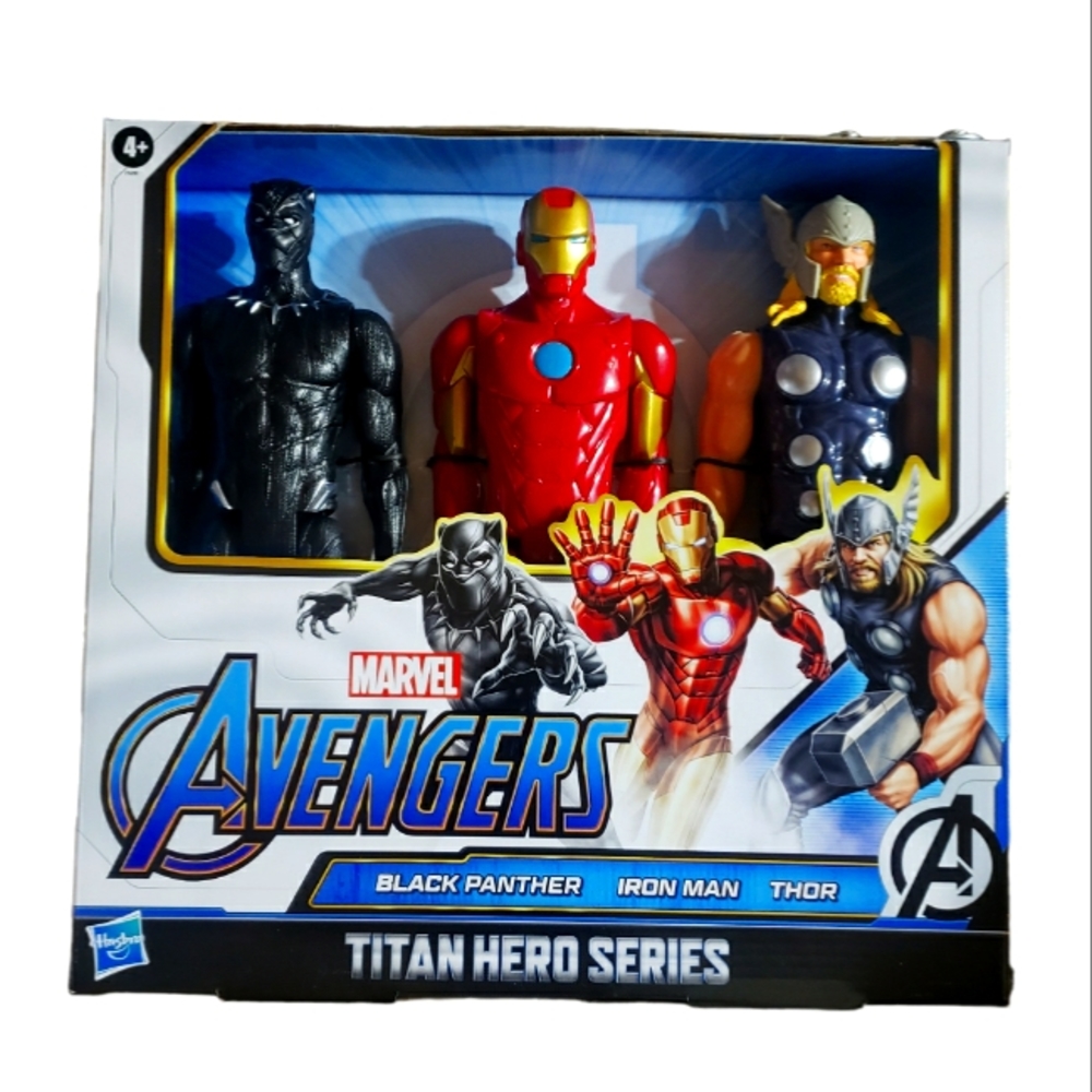 Marvel Avengers Action Figure Boxed Set Black Panther Iron Man Thor Collectible